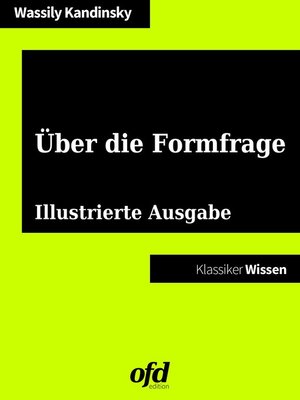 cover image of Über die Formfrage